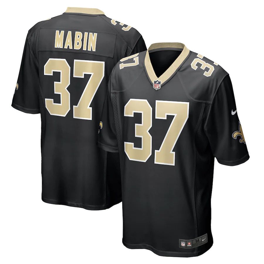 Men New Orleans Saints #37 Dylan Mabin Nike Black Game Player NFL Jersey